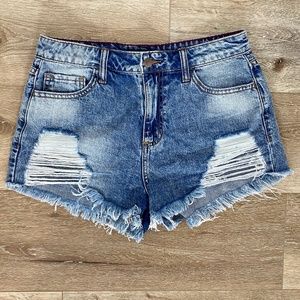 Forever 21 High Rise Jean Shorts